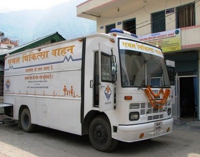 rajbhra mobile health vehicle
